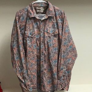 Wrangler 20x competition advanced comfort  Paisley button down